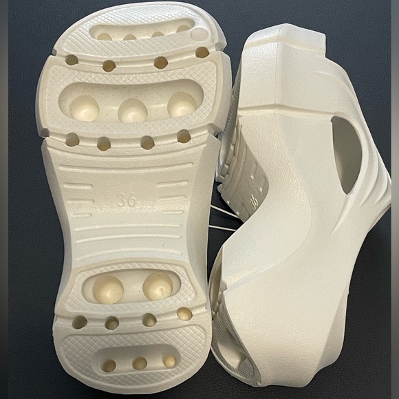 EVA Platform Wedges Non Slip Slides Beach Sandals, Lightweight Chunky Slides - Picture 7 of 13